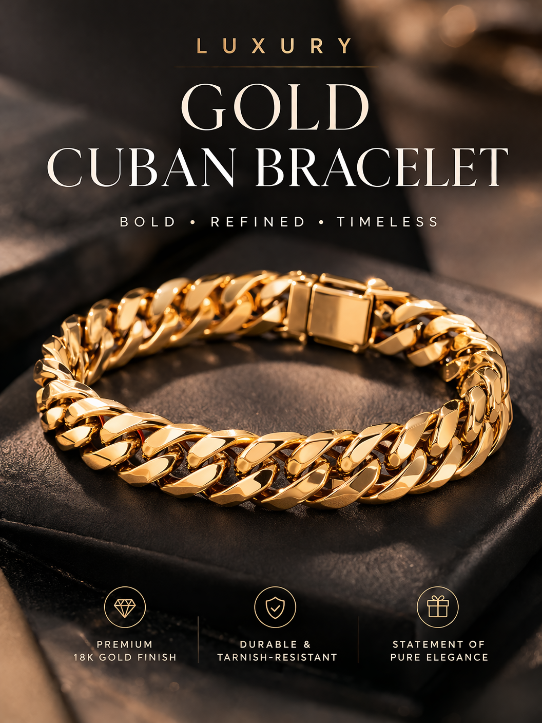 Gold Cuban Bracelet Men